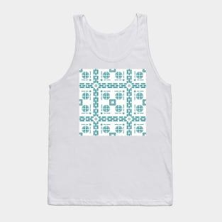 Mediterranean Tile Pattern Tank Top